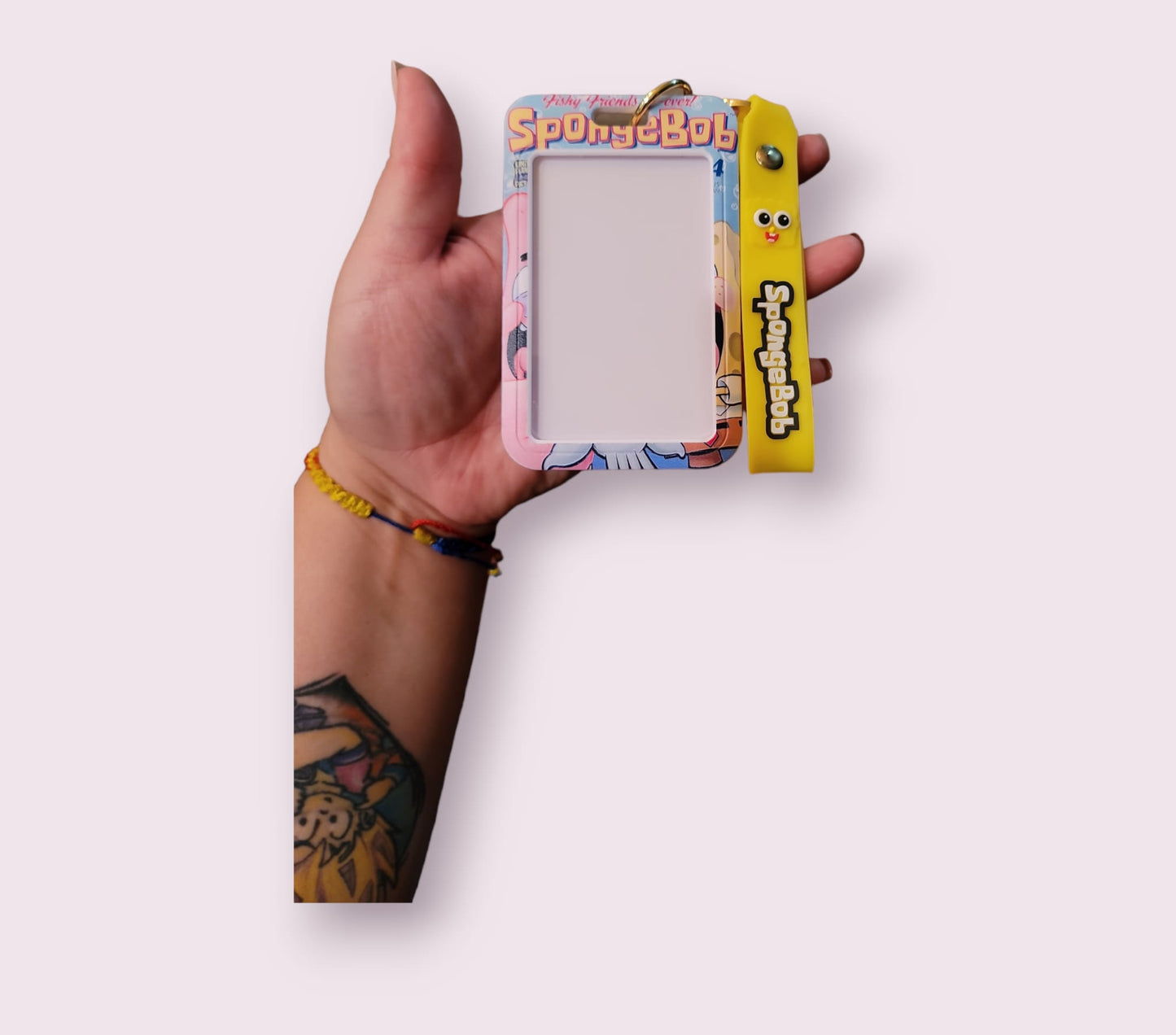 Spongebob Keychain and ID holder