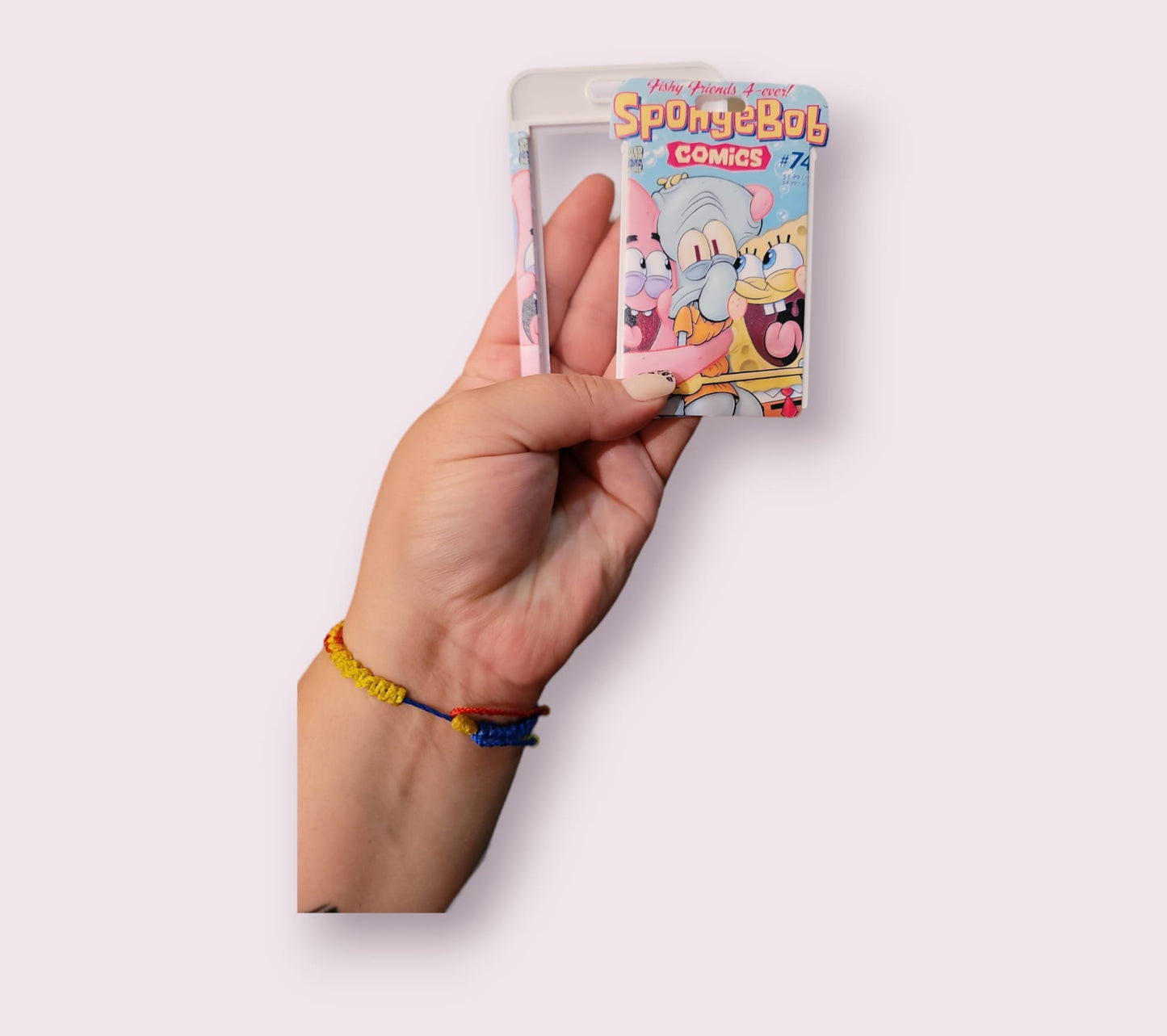 Spongebob Keychain and ID holder