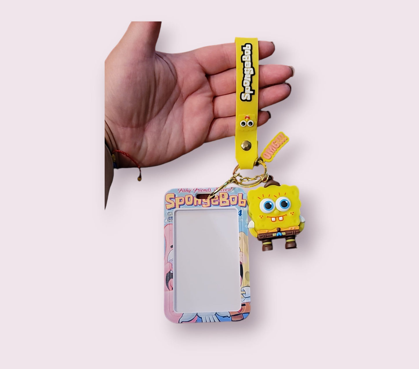 Spongebob Keychain and ID holder