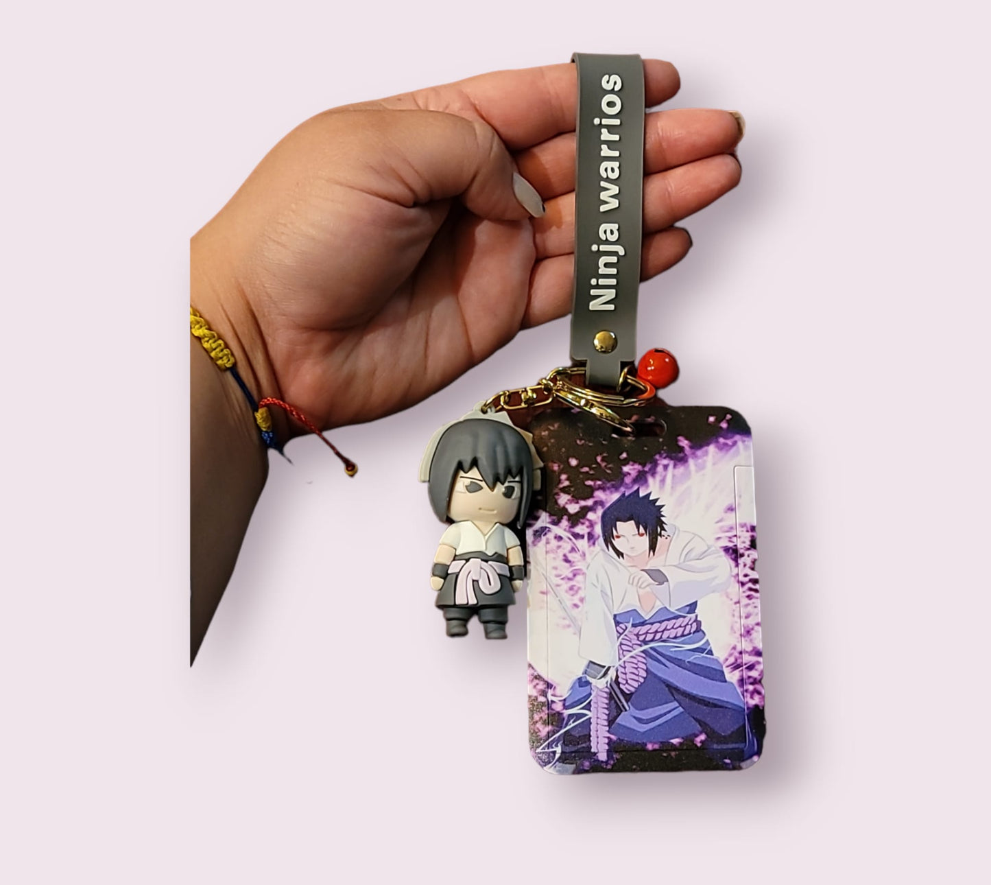 Sasuke keychain and ID holder