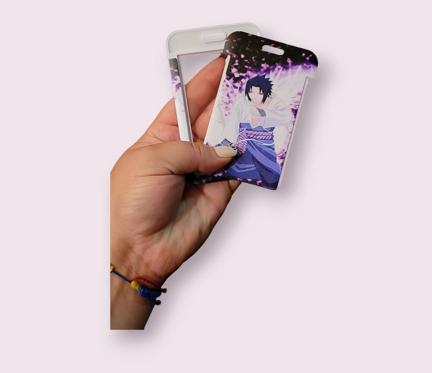 Sasuke keychain and ID holder