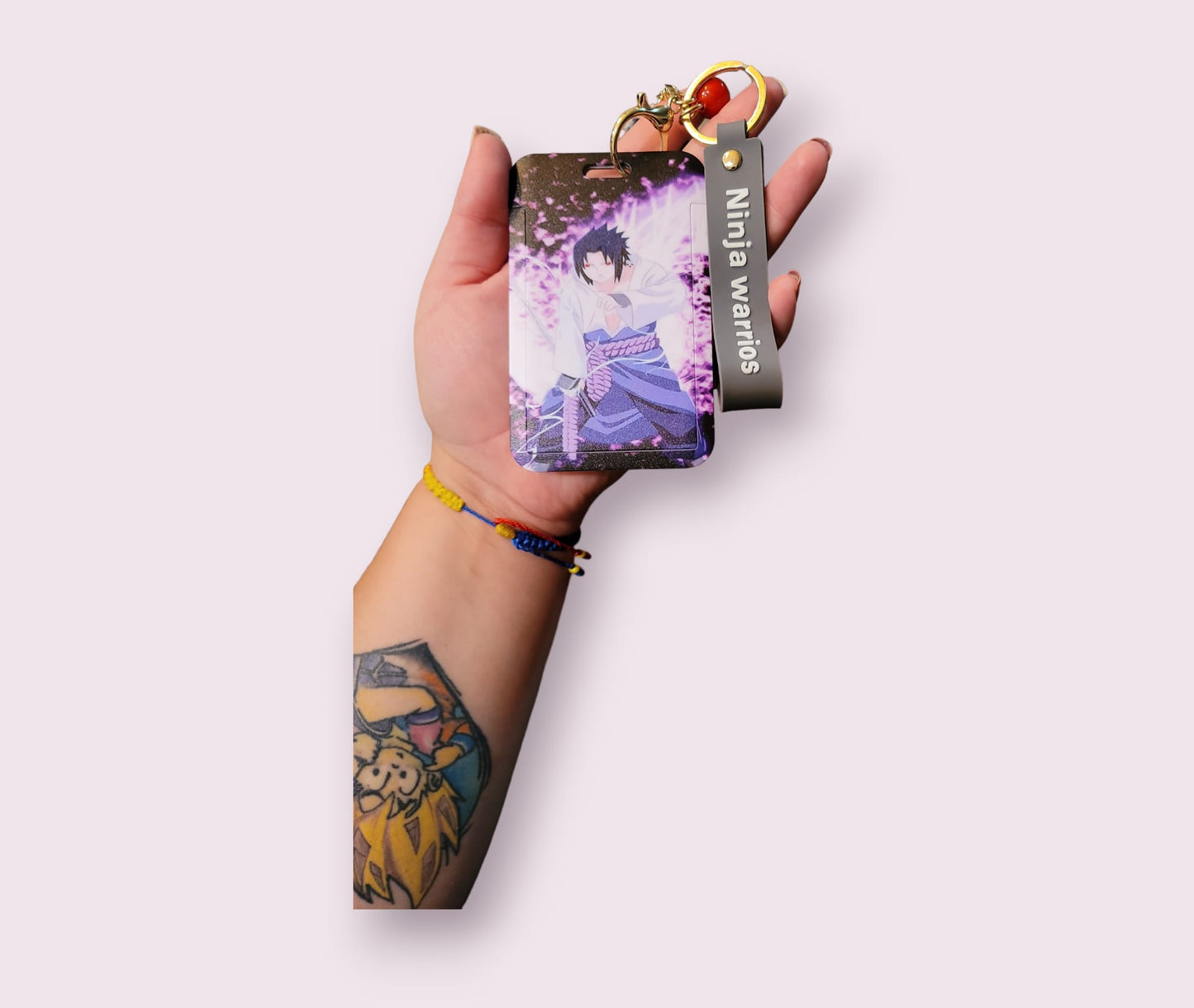 Sasuke keychain and ID holder