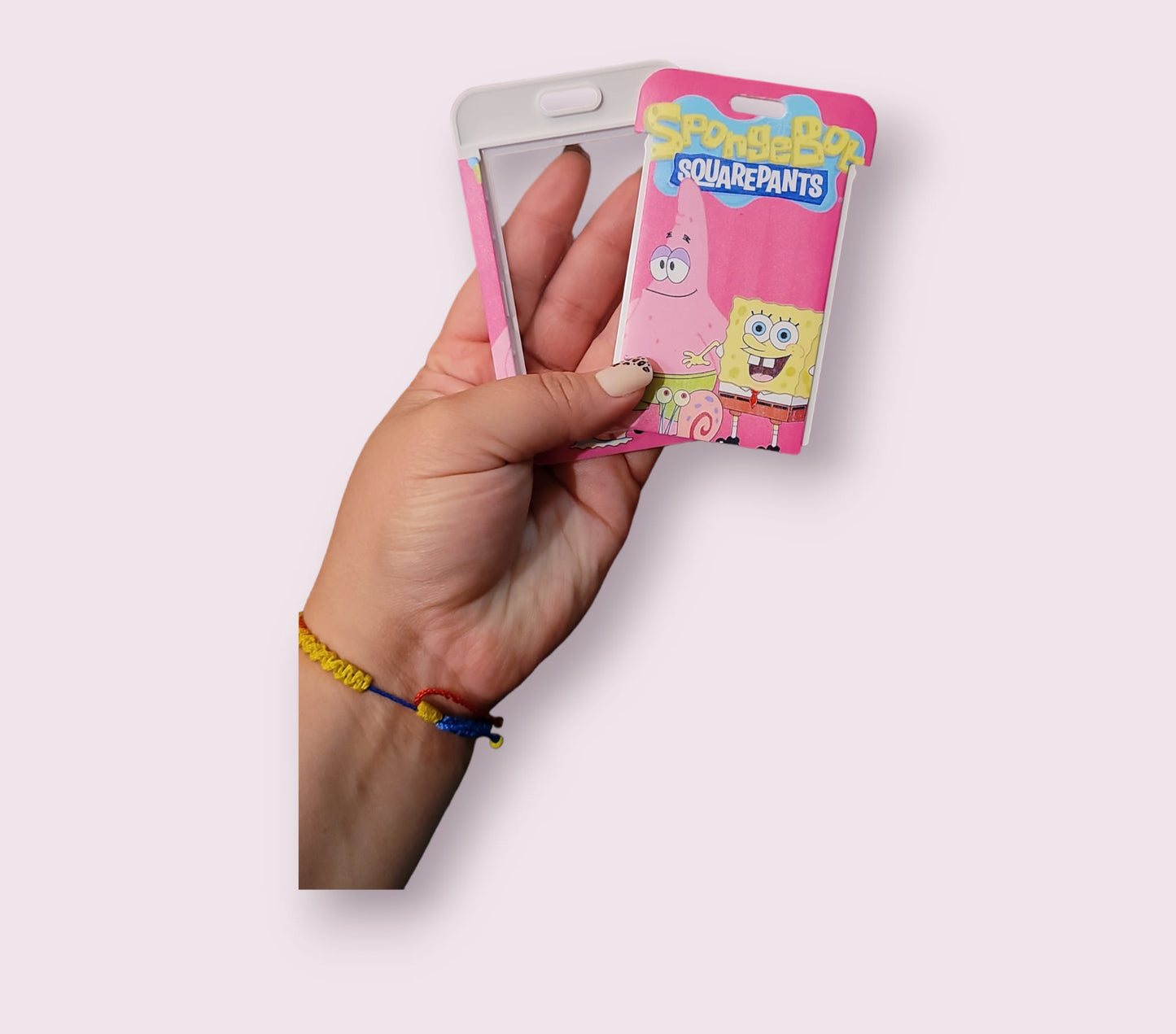 Patrick Star keychain and ID holder