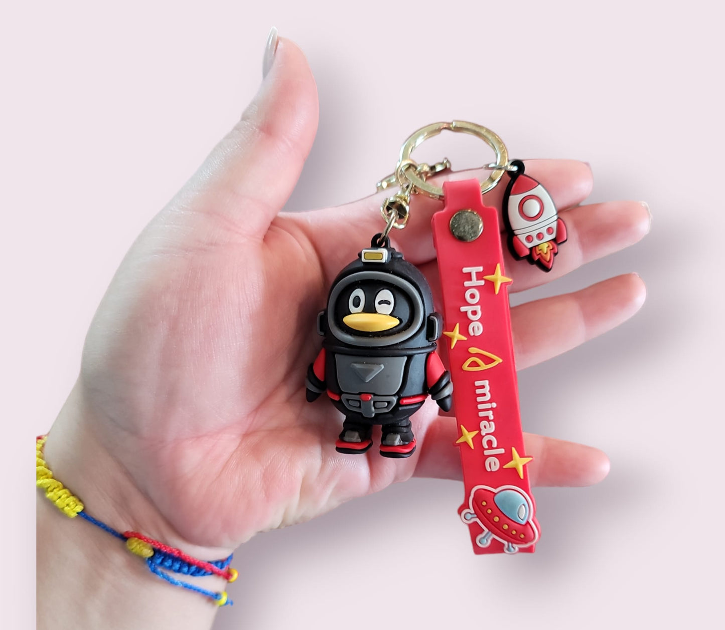 Astronaut Penguin Keychain.