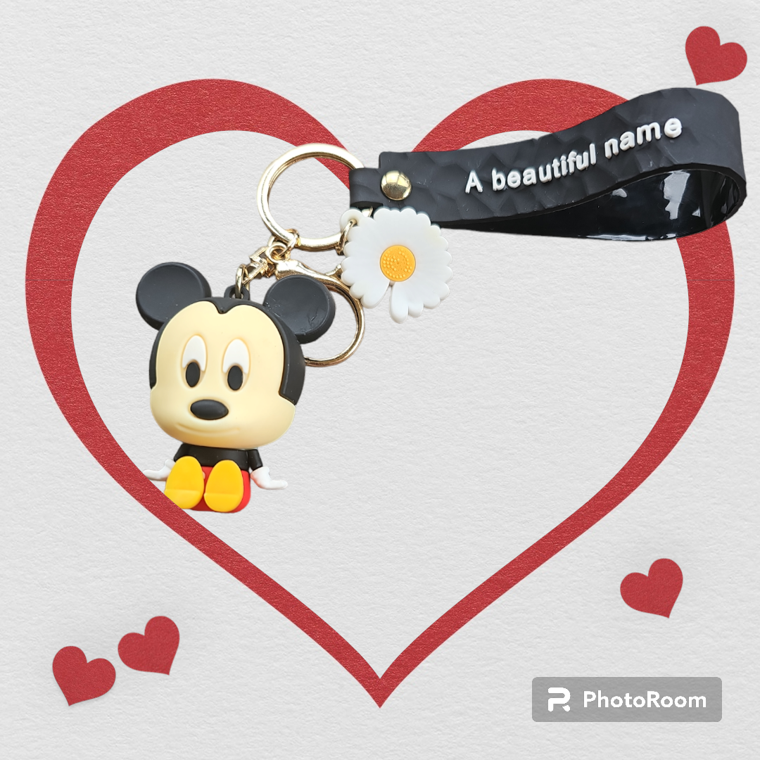 Mickey Mouse keychain.