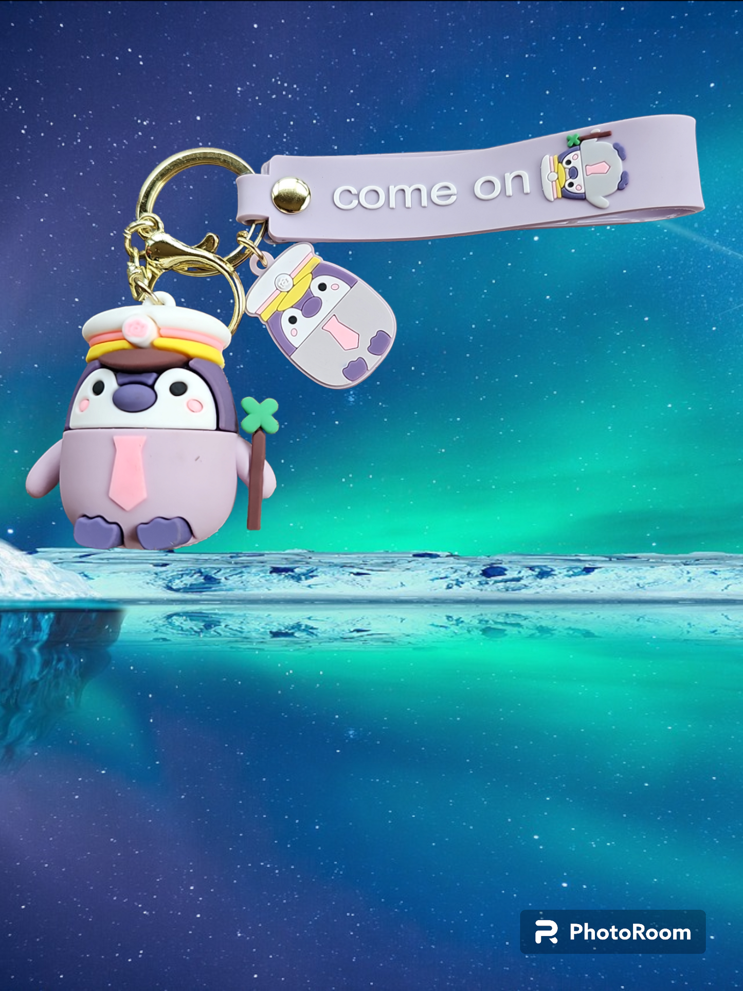 Captain Penguin Keychain.