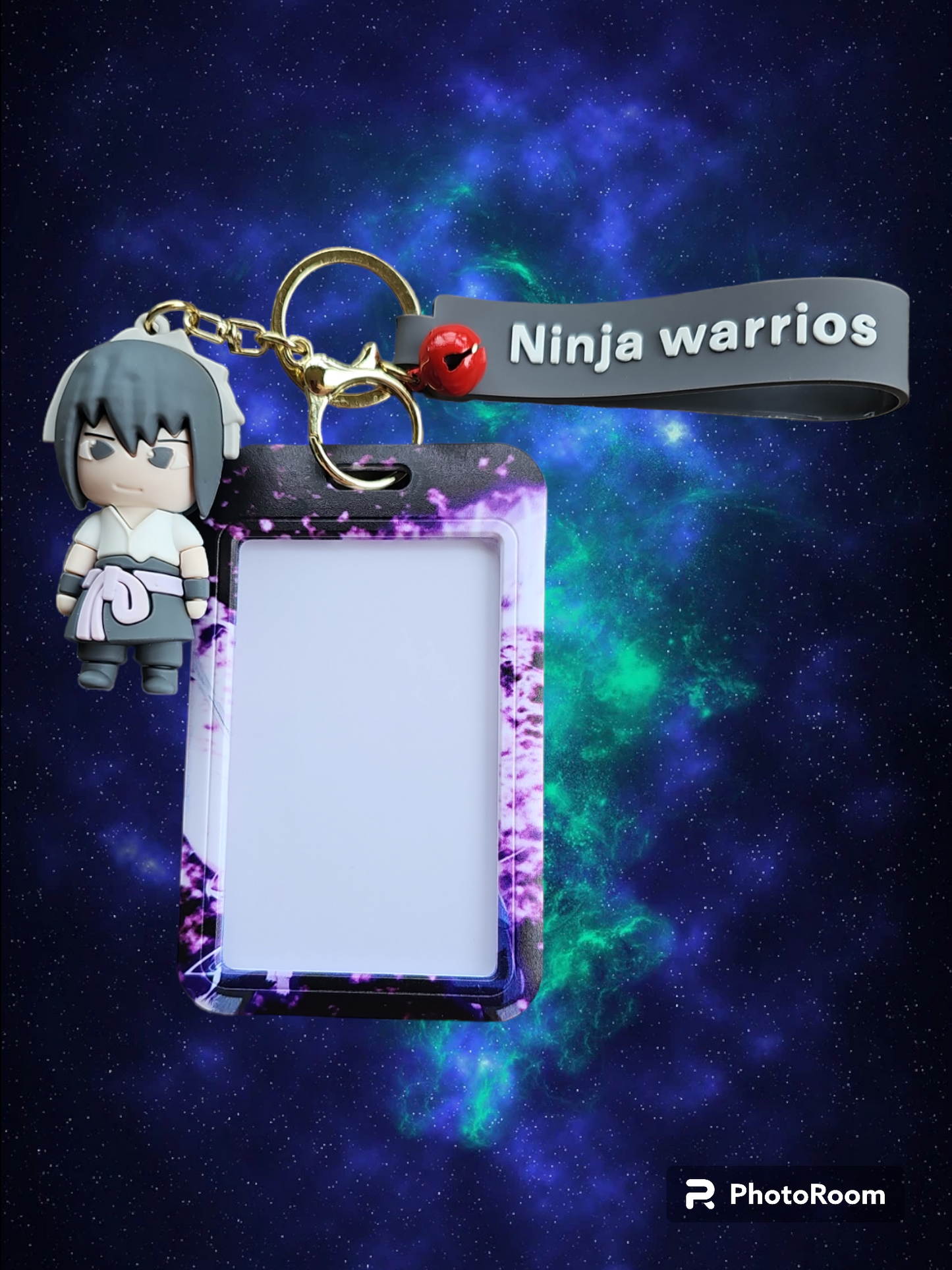 Sasuke keychain and ID holder