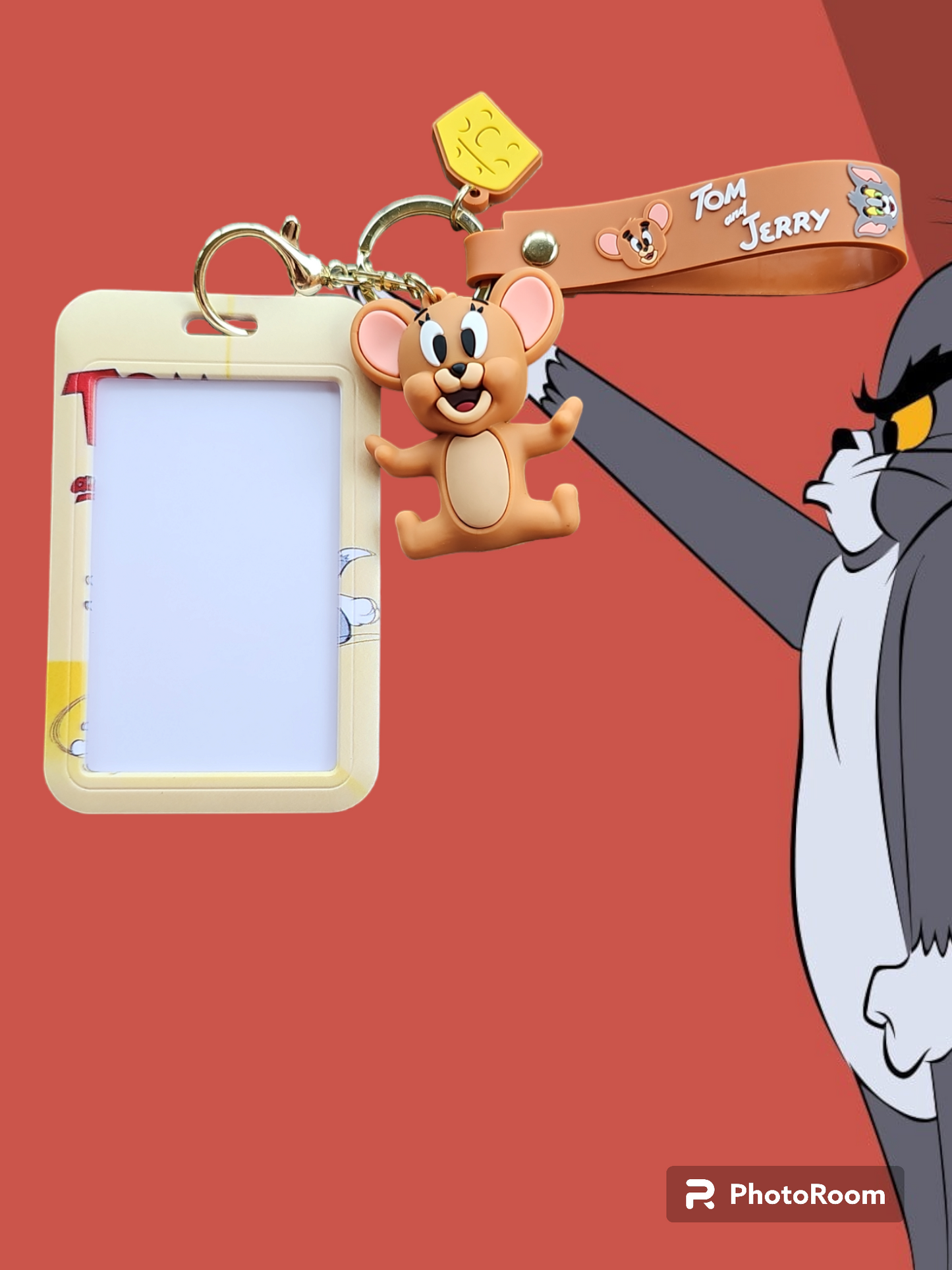 Jerry from Tom and Jerry Keychain and ID holder