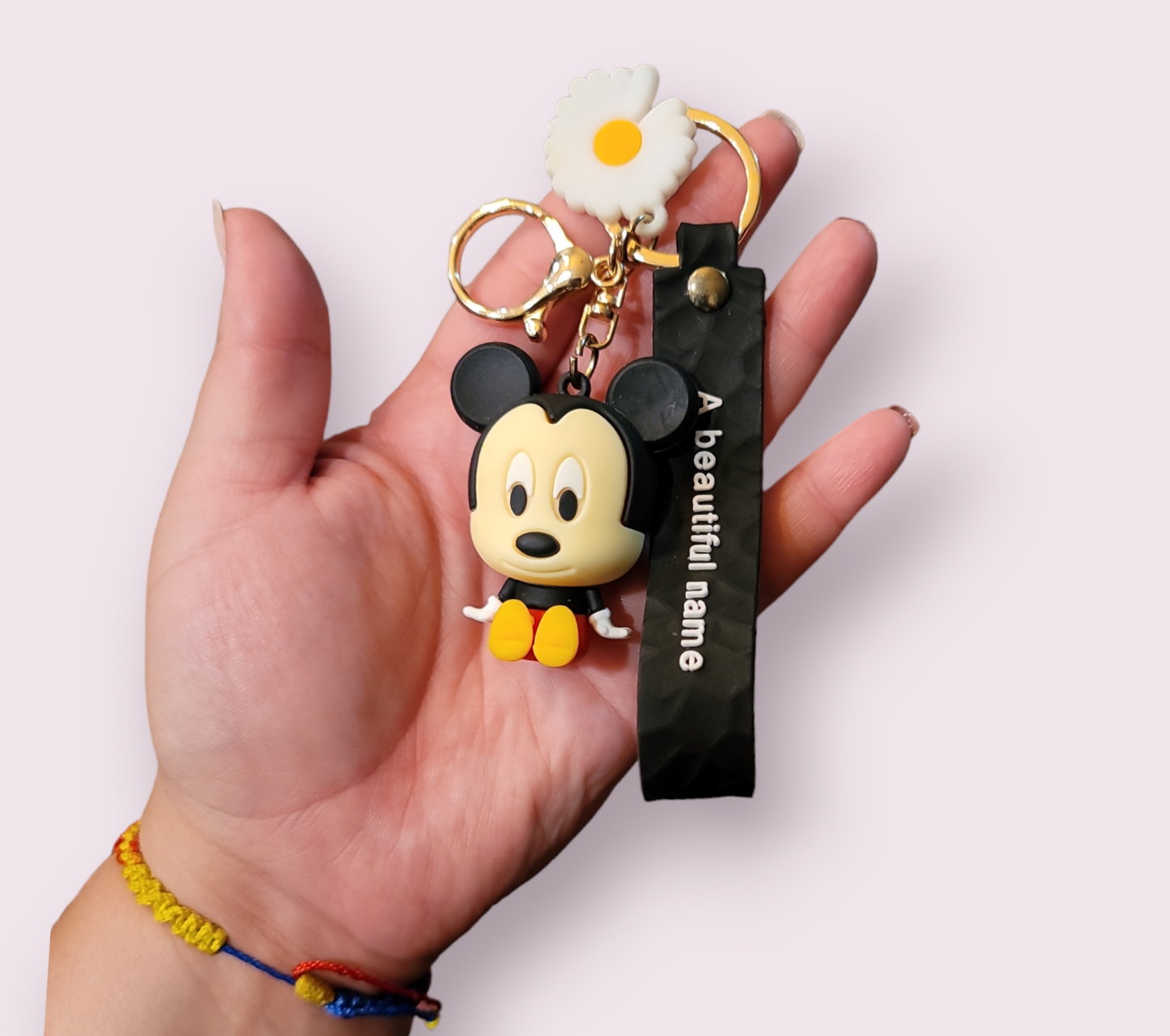 Mickey Mouse keychain.