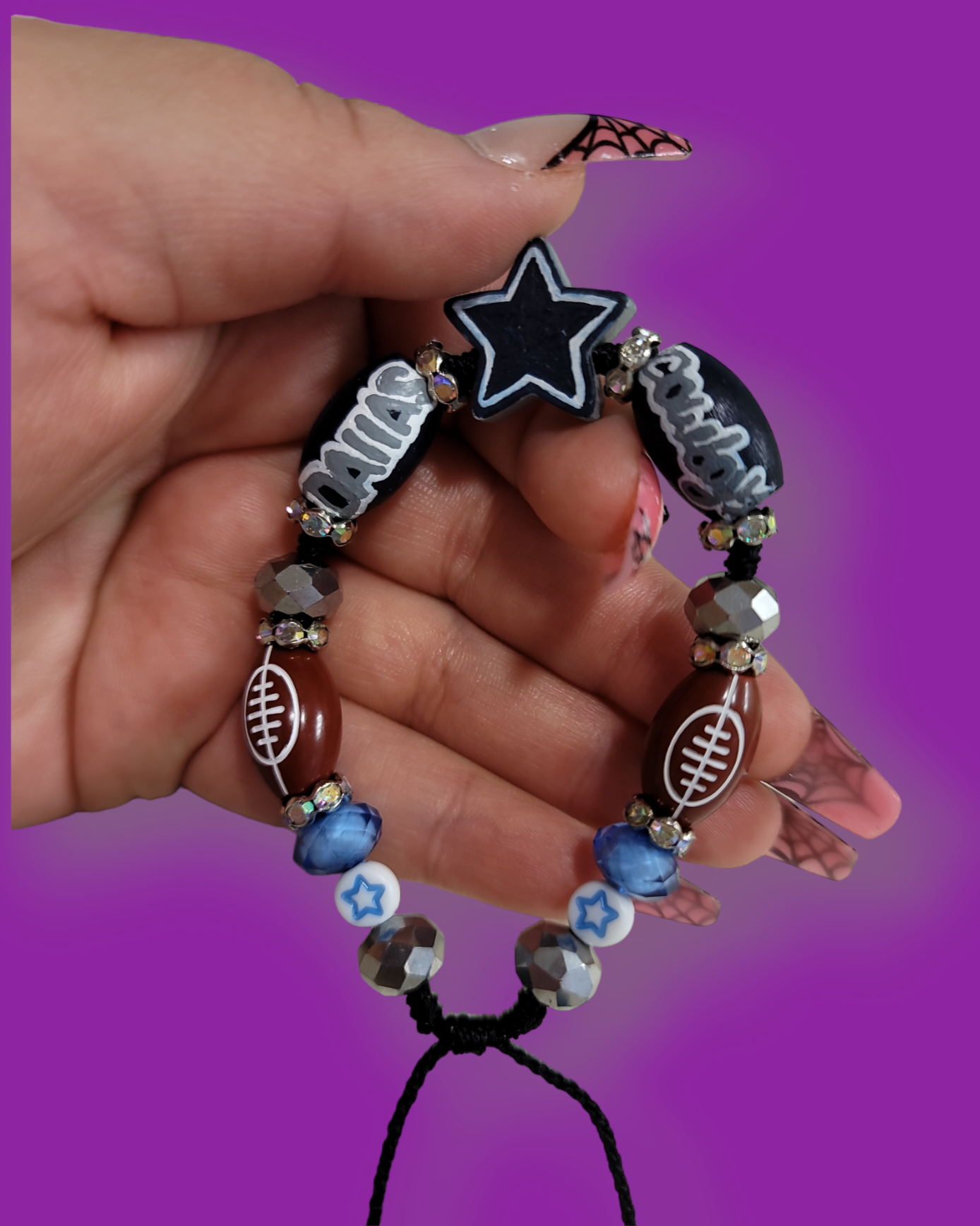 Dallas Cowboys star fan bracelet