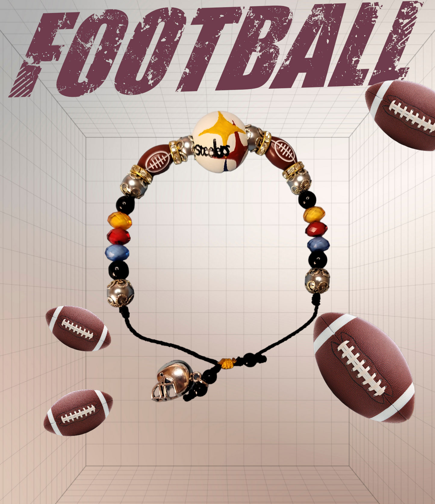 Steelers Fan Bracelet