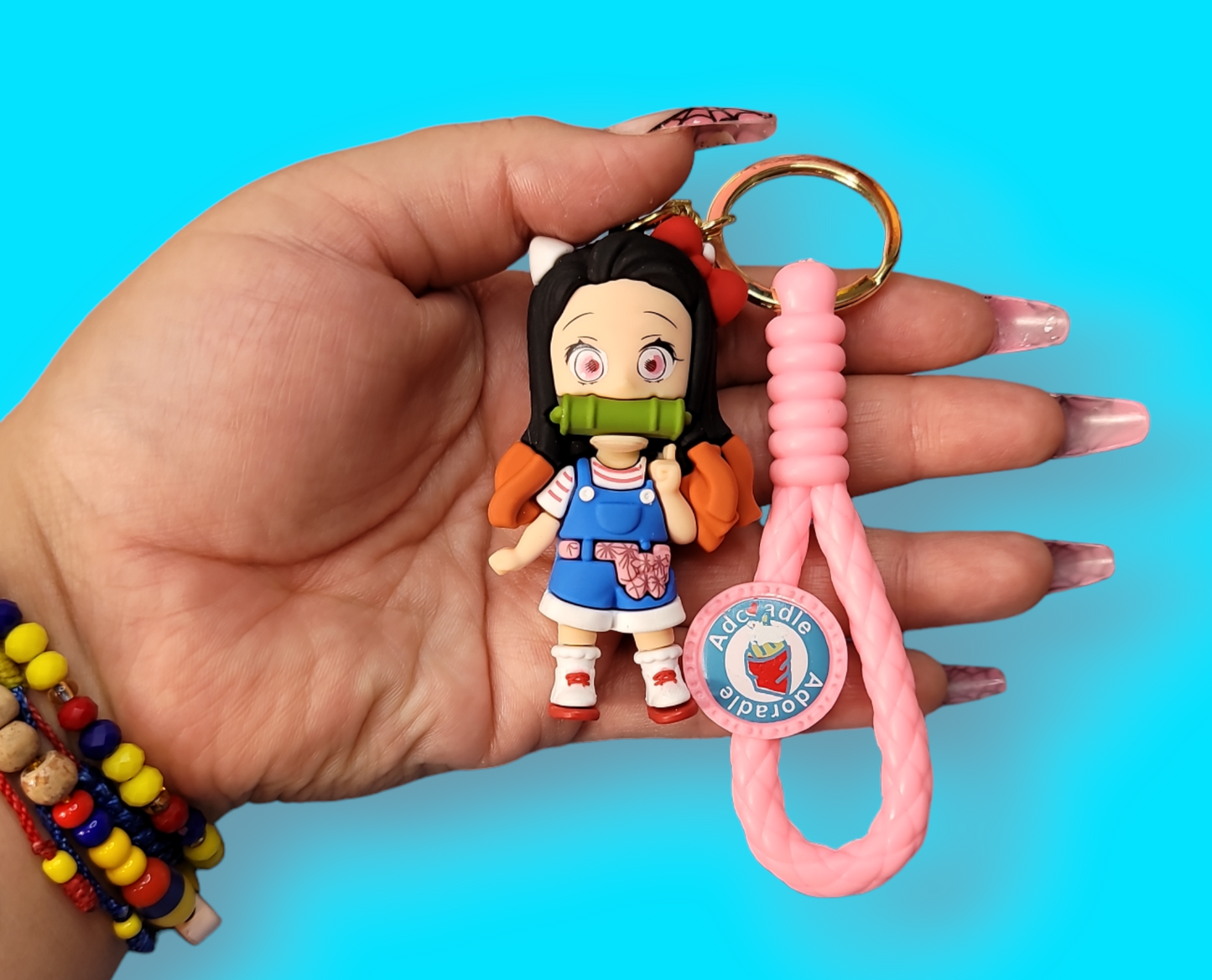 Nezuko DS Keychain.