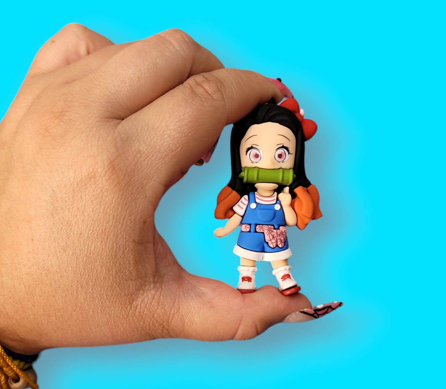 Nezuko DS Keychain.