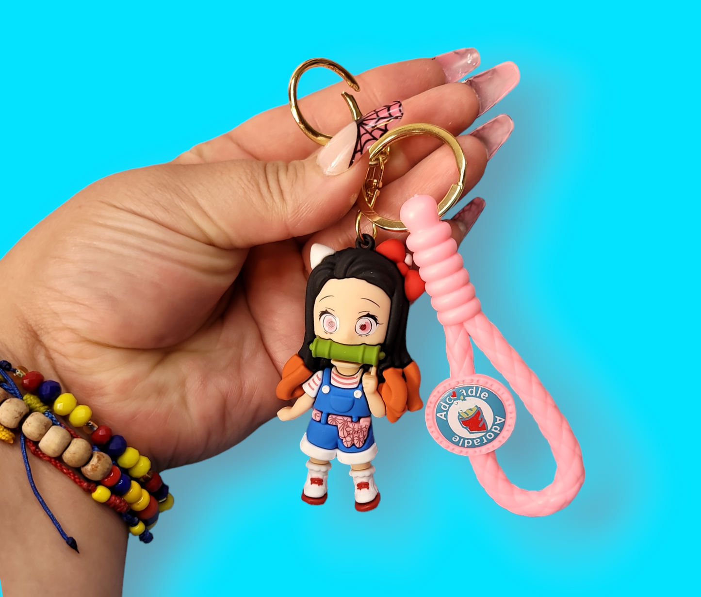 Nezuko DS Keychain.