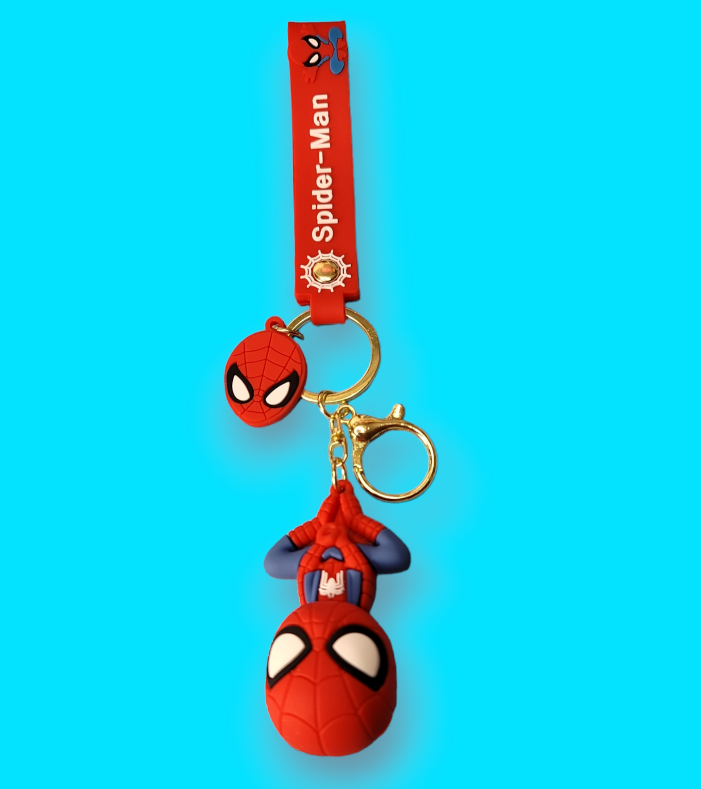 Upside down Spider-Man Keychain.