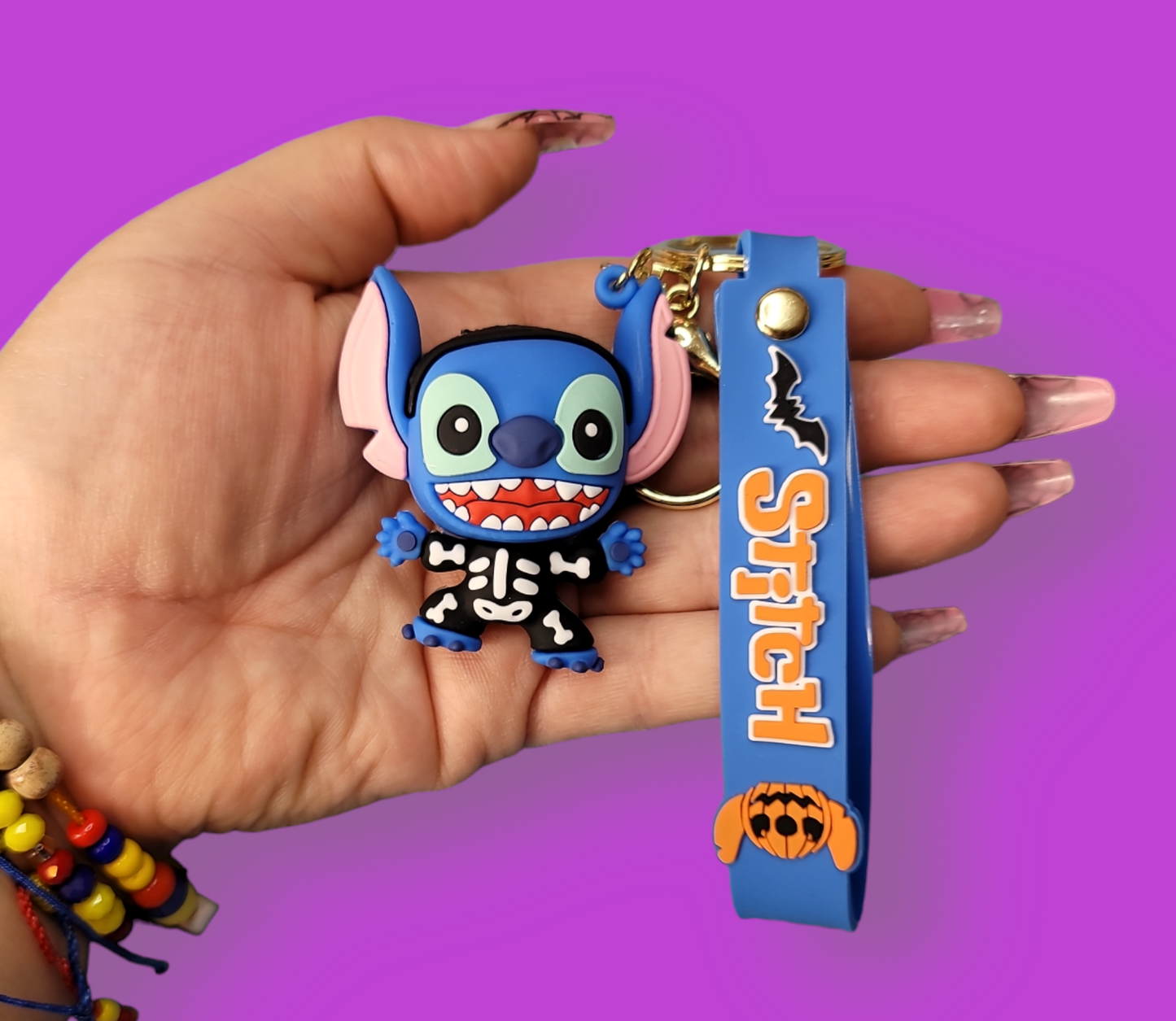 Skeleton Stitch Keychain.