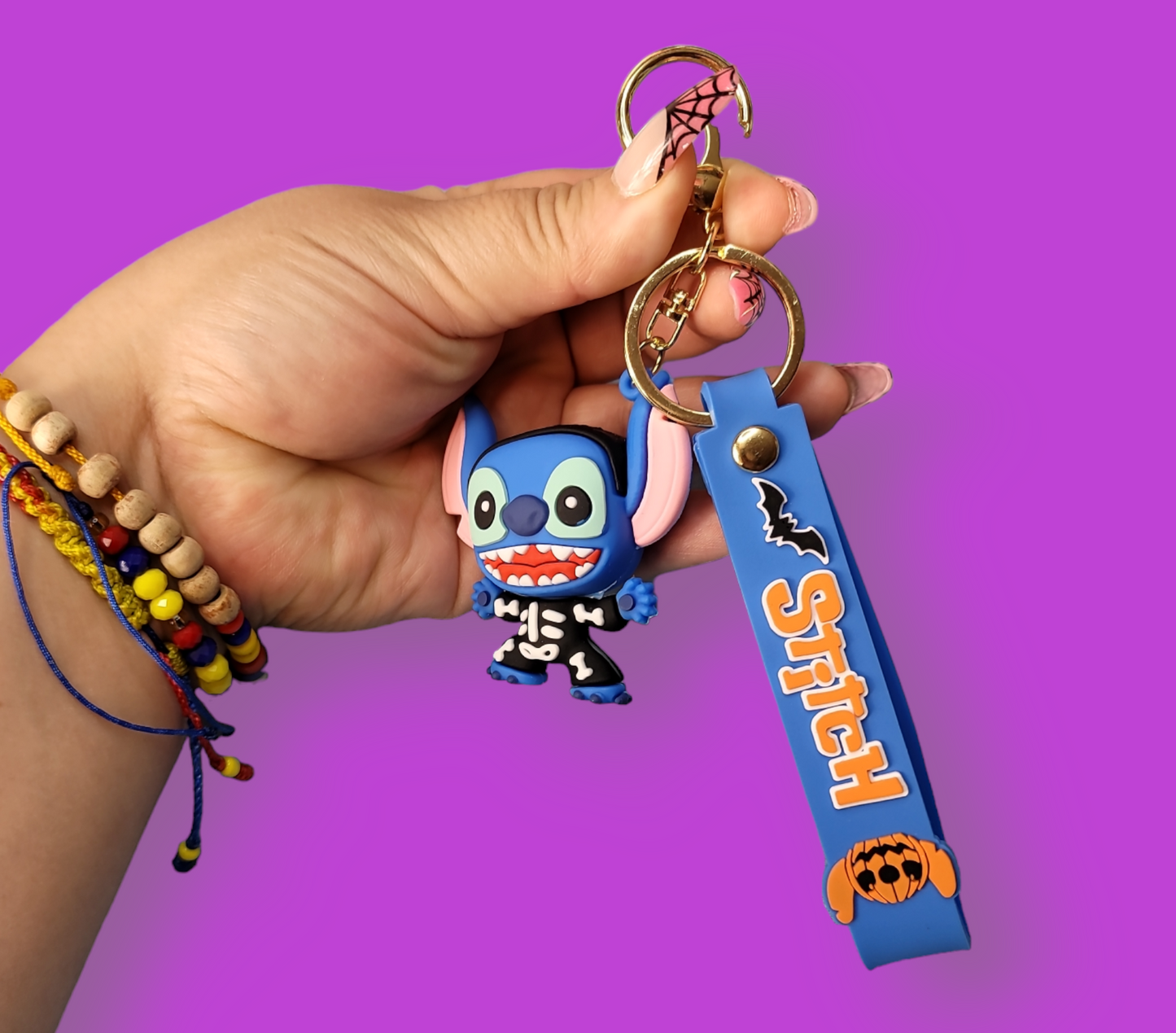 Skeleton Stitch Keychain.