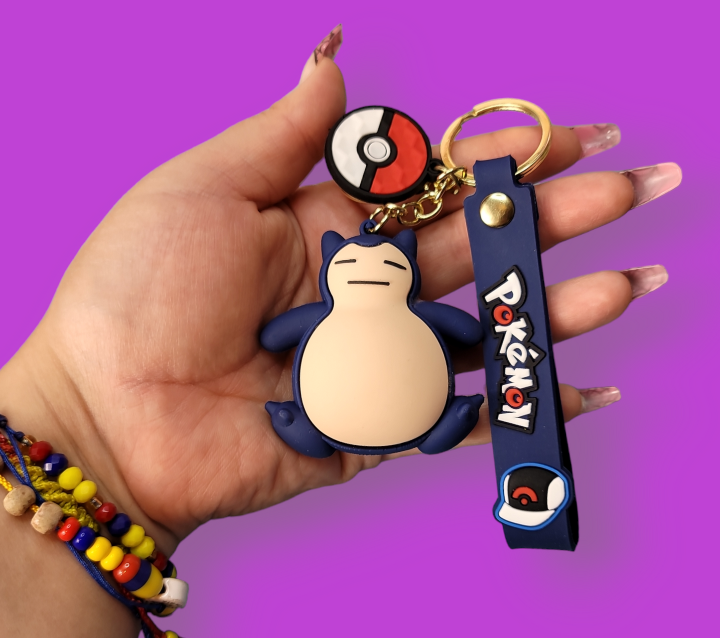 Snorlax Keychain.