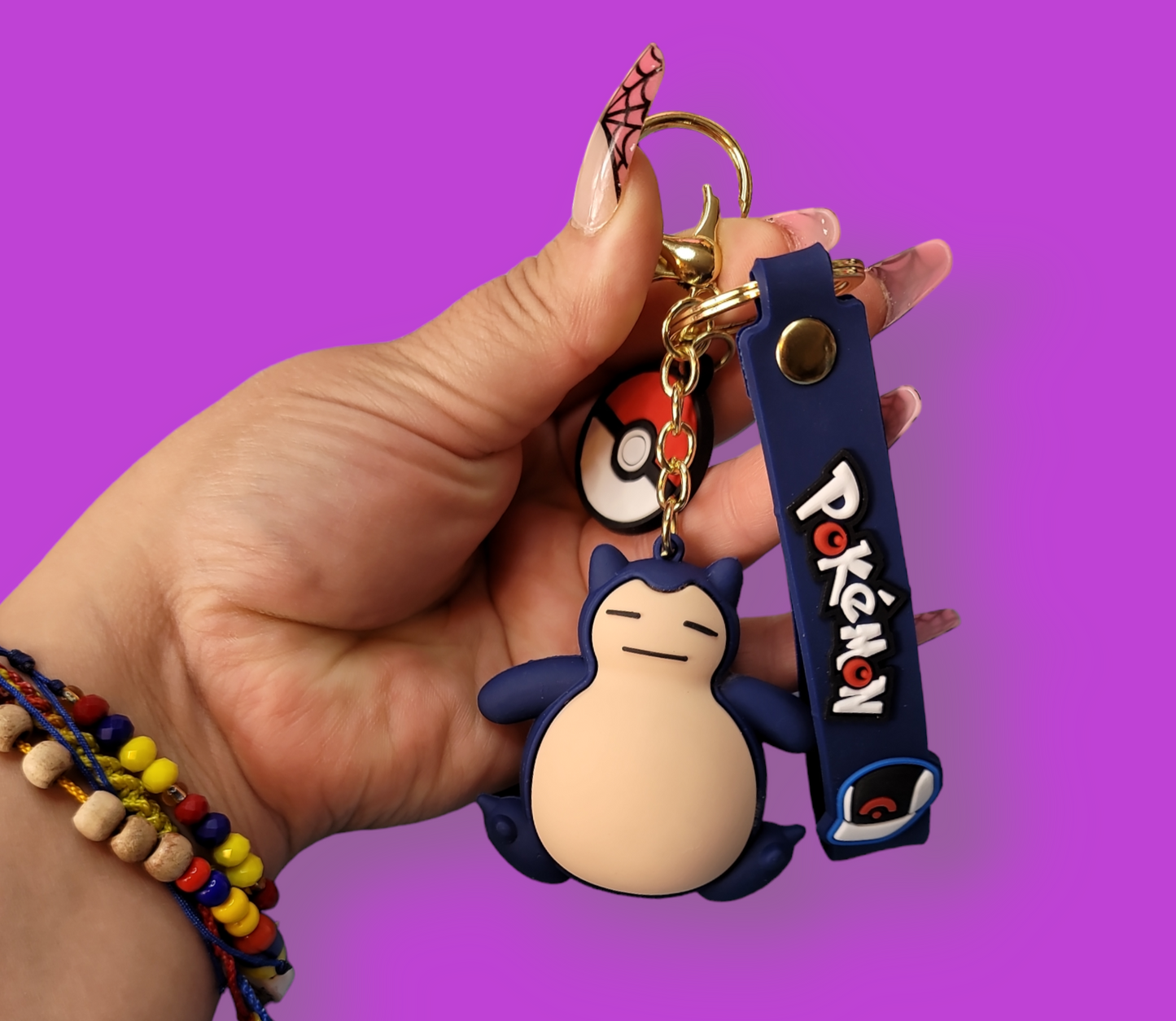 Snorlax Keychain.