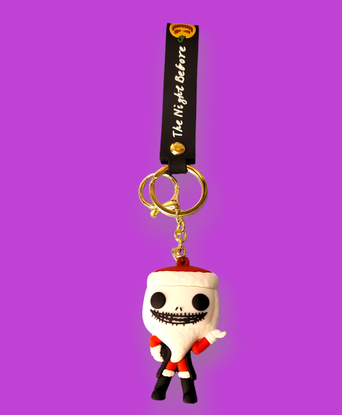 Santa Jack Skellington Keychain.