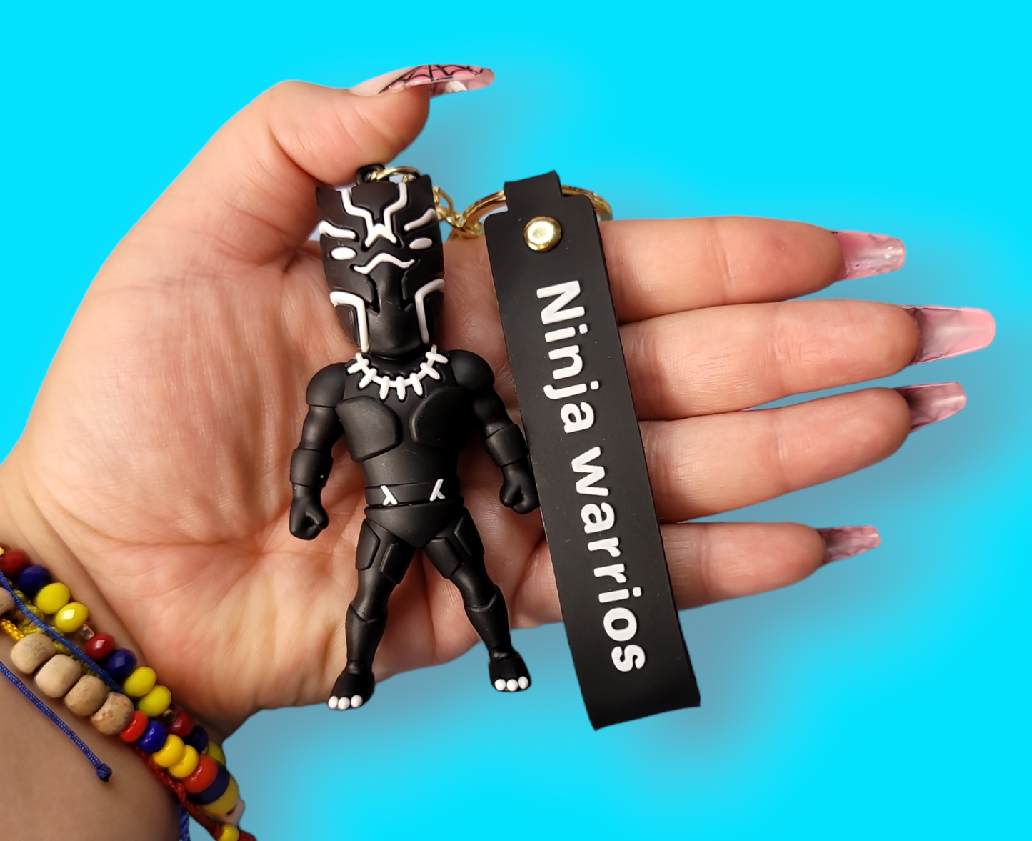 Black Panther Warrior Keychain.