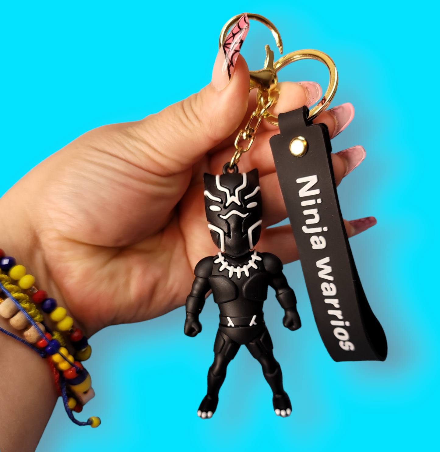 Black Panther Warrior Keychain.