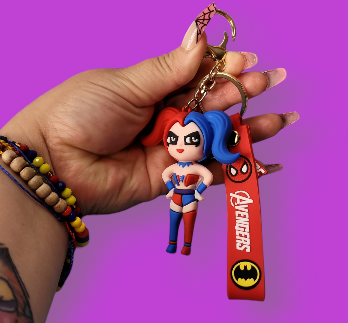 Harley Quinn Keychain.