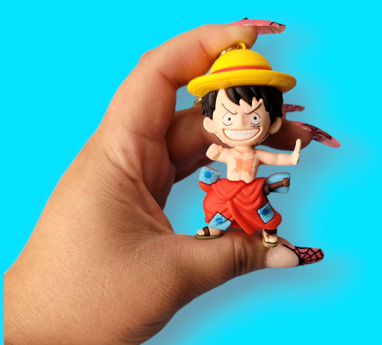 Luffy OP Keychain.