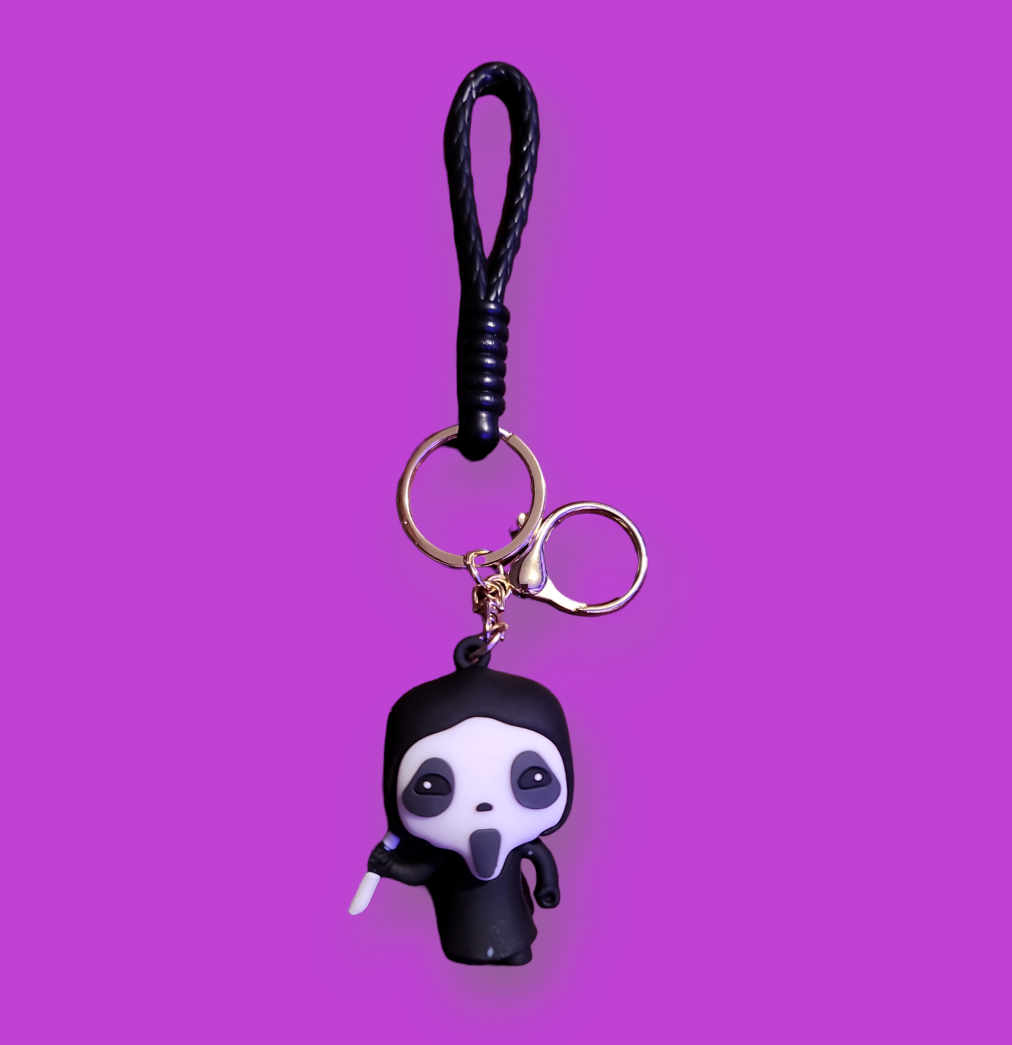 Mini Ghost Face Keychain.