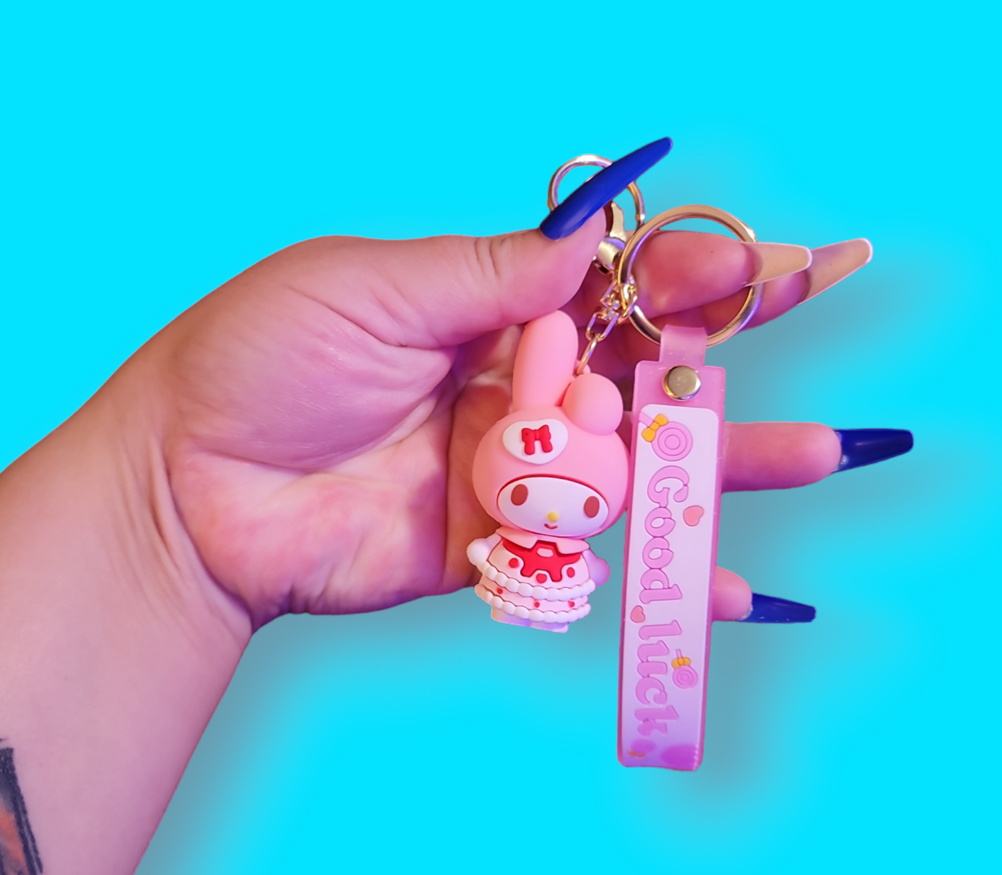 Pink My Melody Keychain.