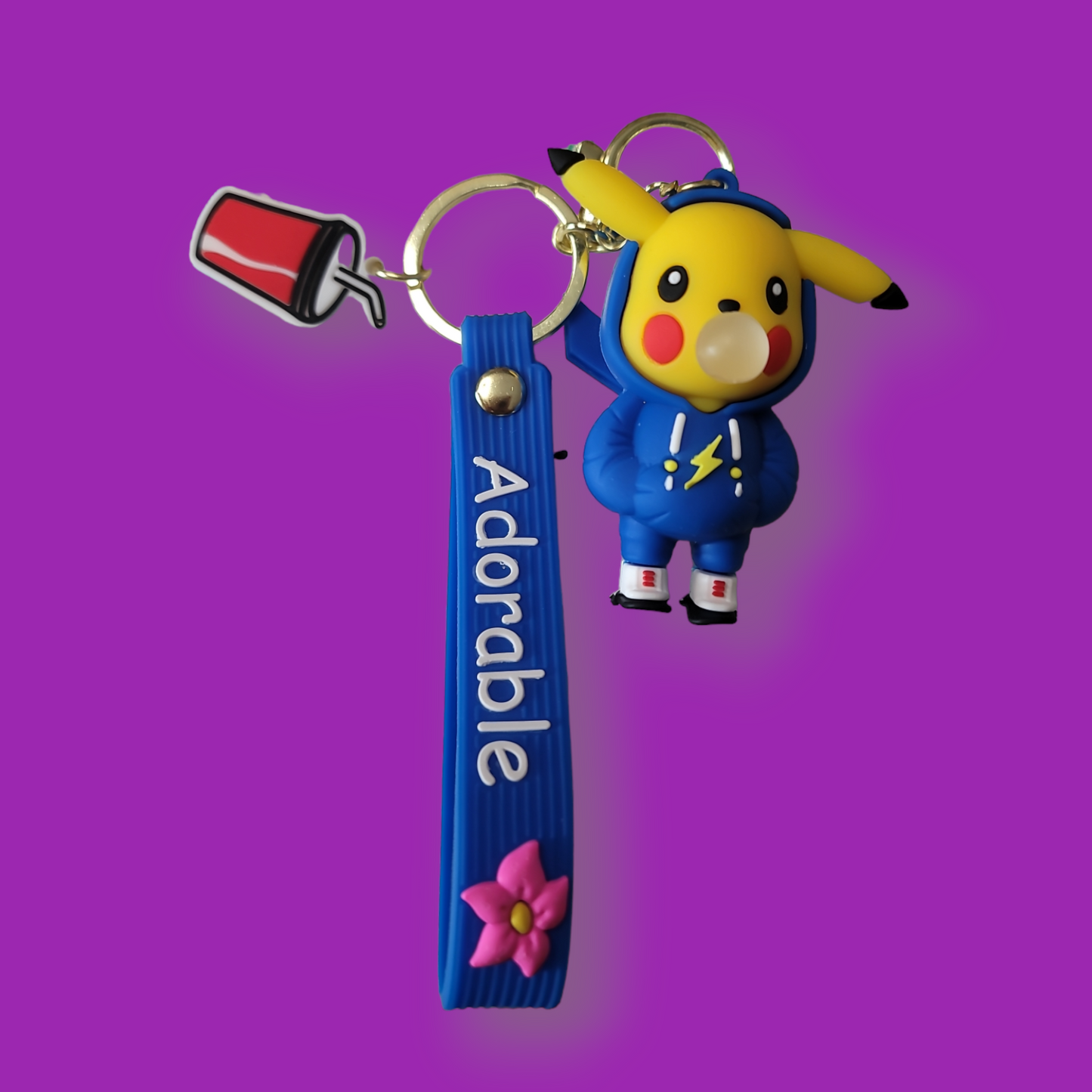 Bubble Gum Pikachu Keychain.