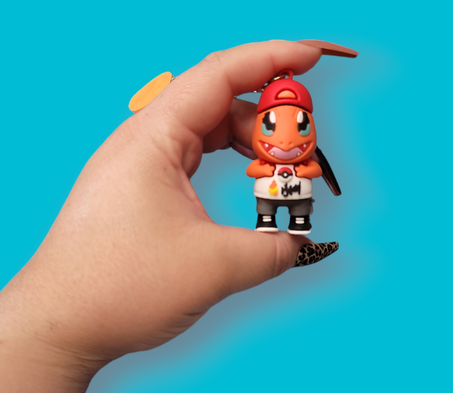 To cool for school Charmander Keychain.