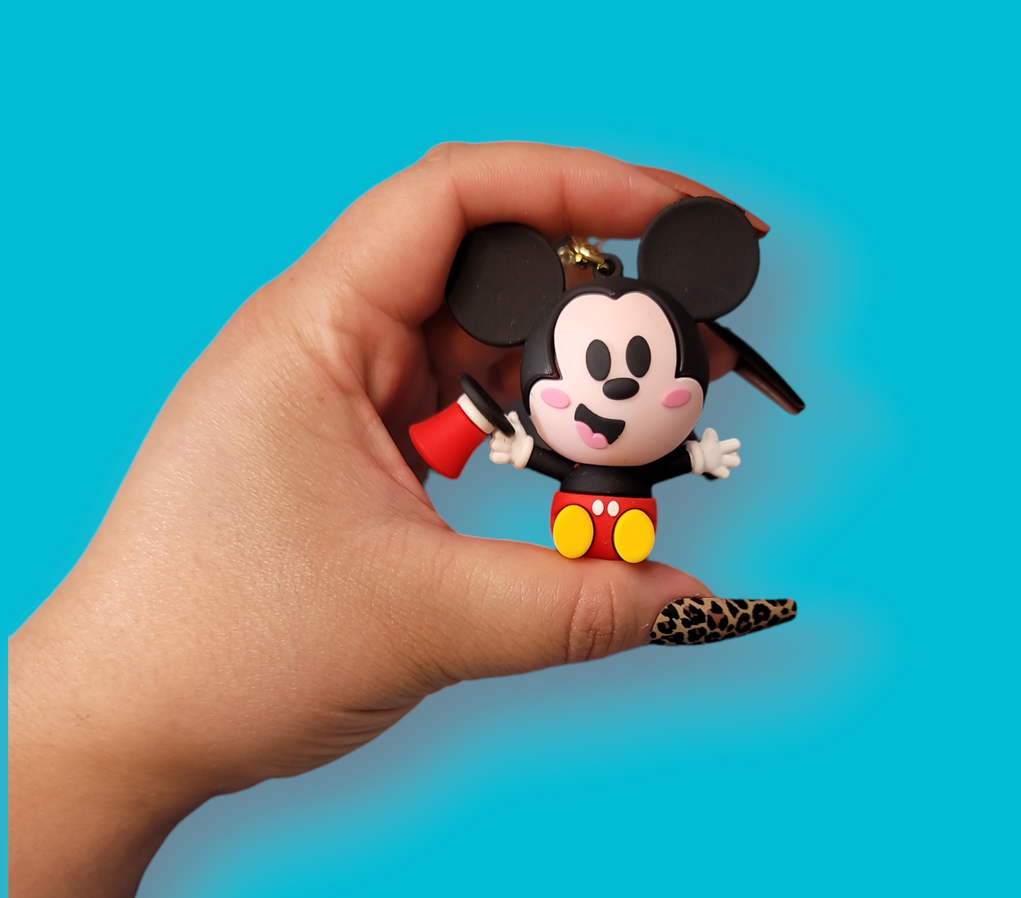 Top Hat Mickey Mouse Keychain.