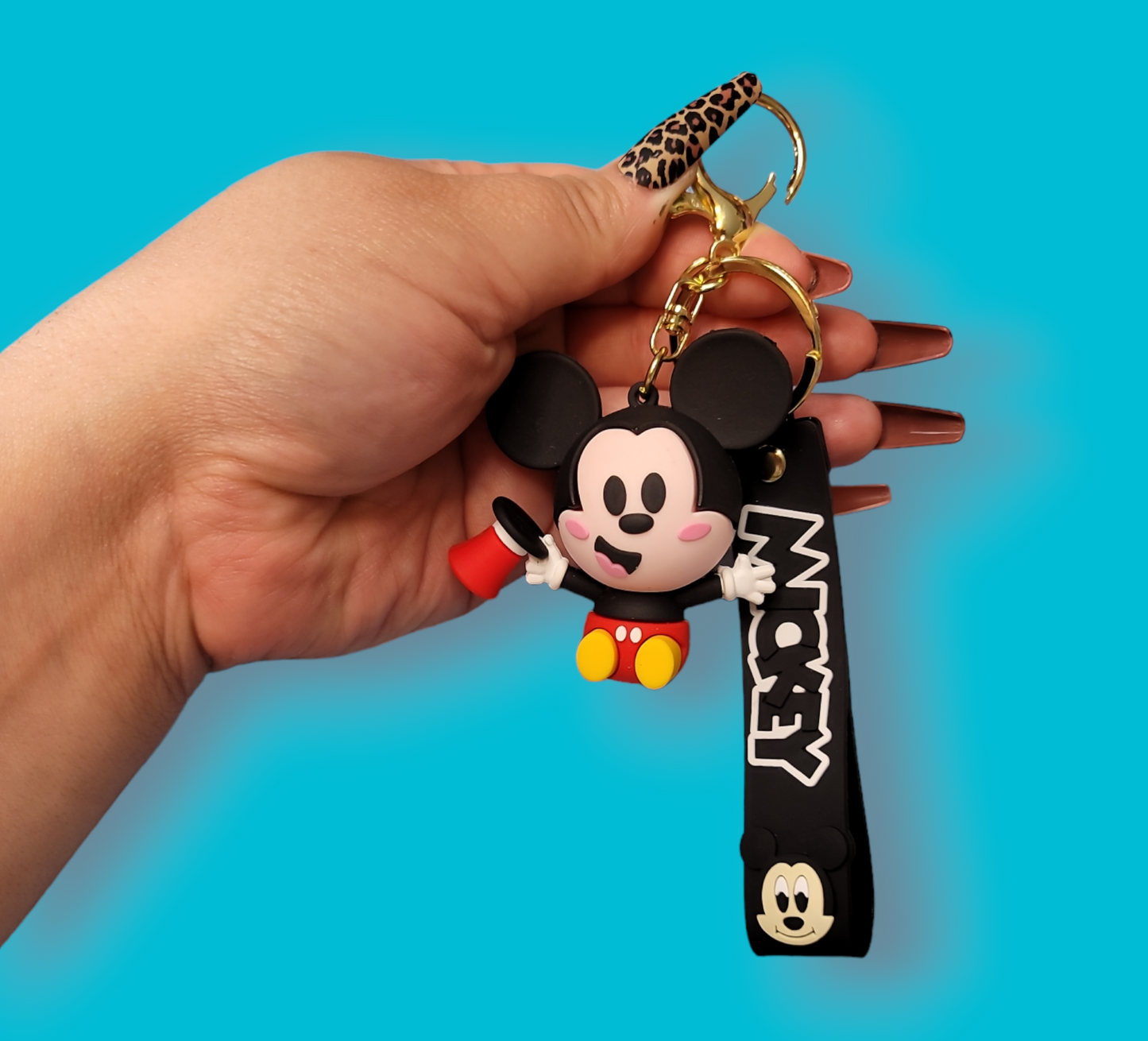 Top Hat Mickey Mouse Keychain.