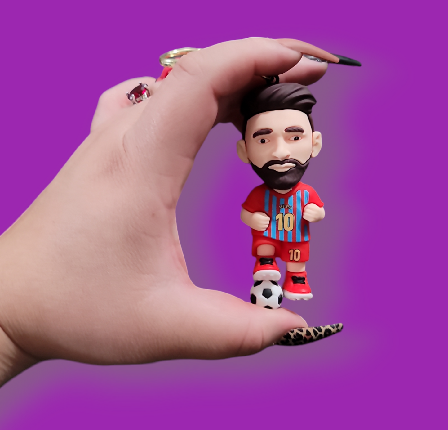 Barcelona Messi Keychain.