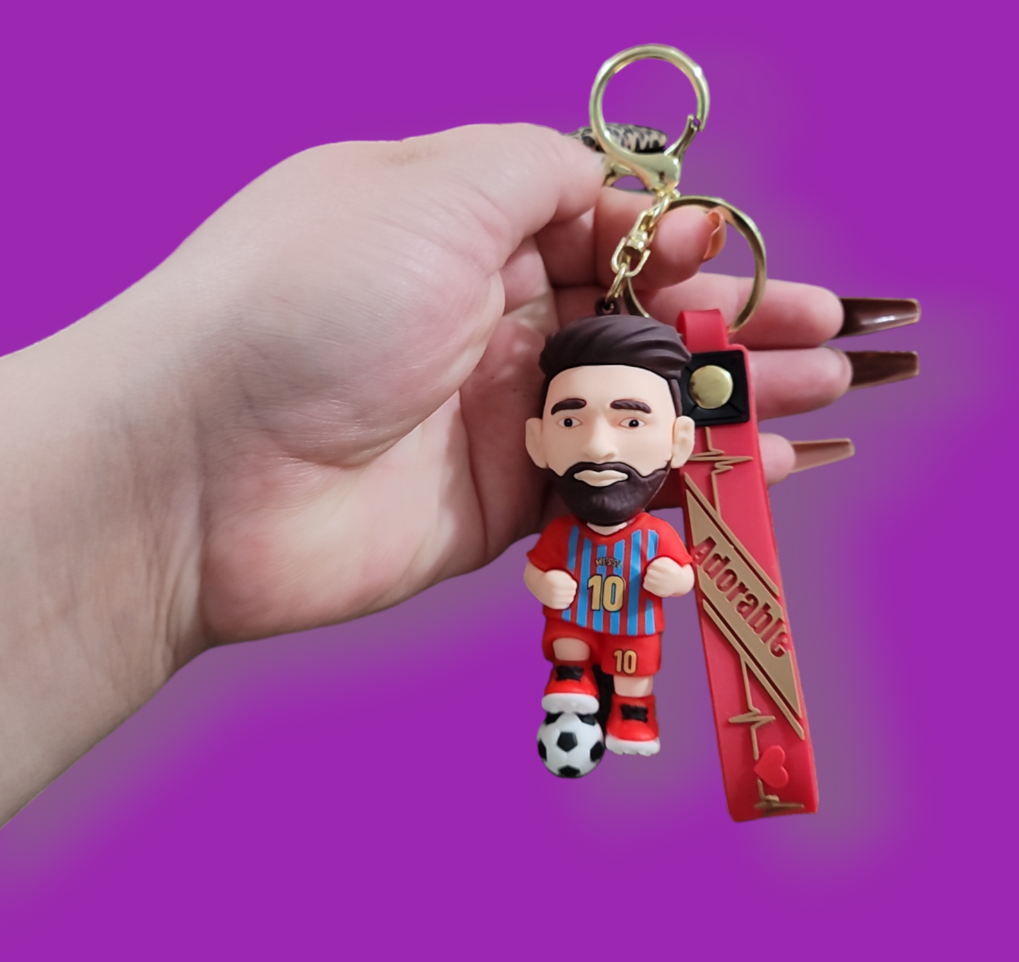 Barcelona Messi Keychain.