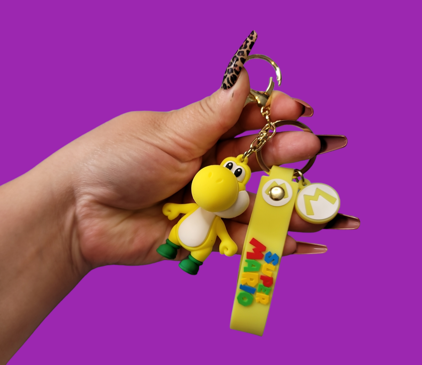 Yellow Yoshi Keychain.