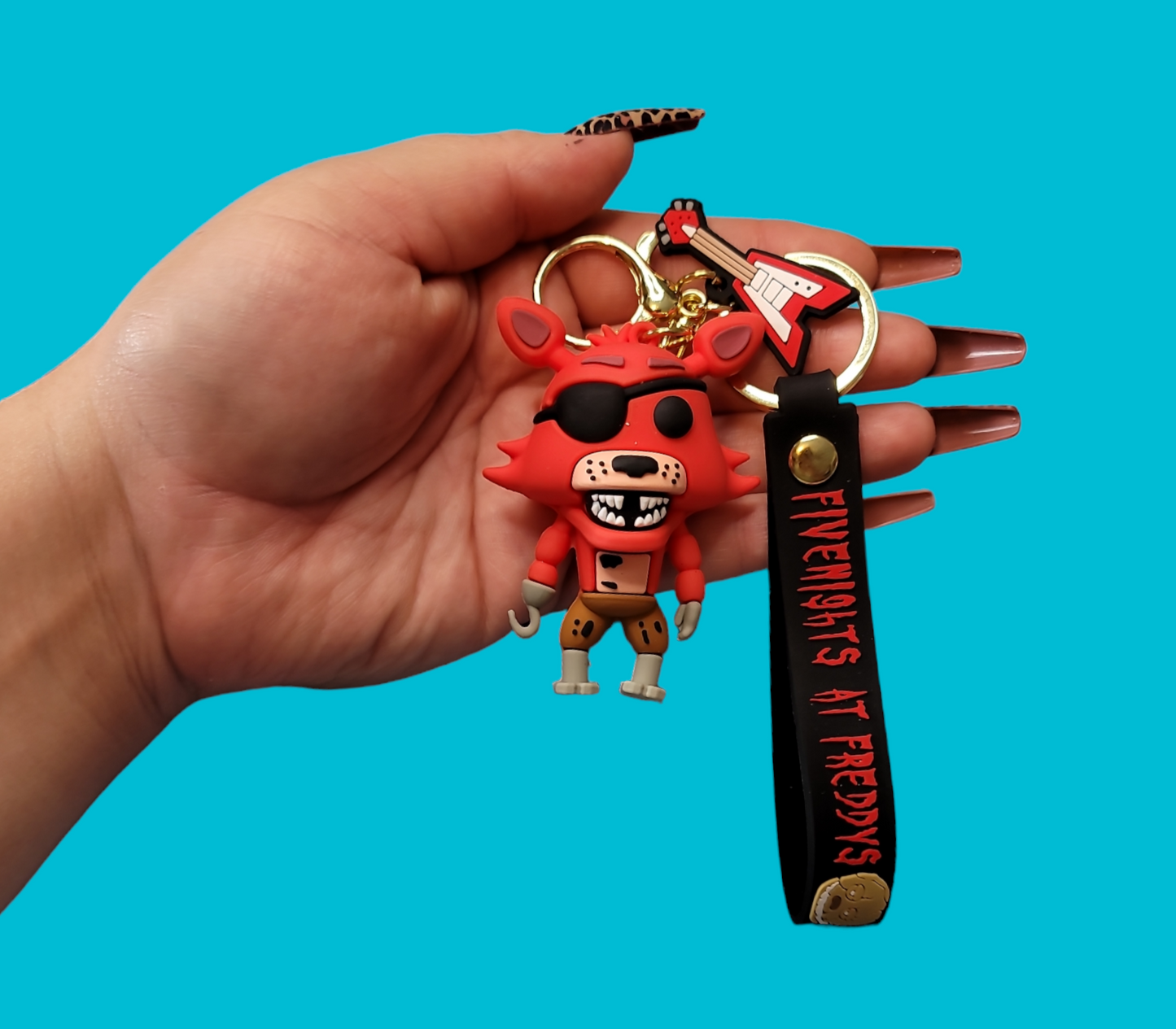 Five Nights At Freddys Foxy Keychain.