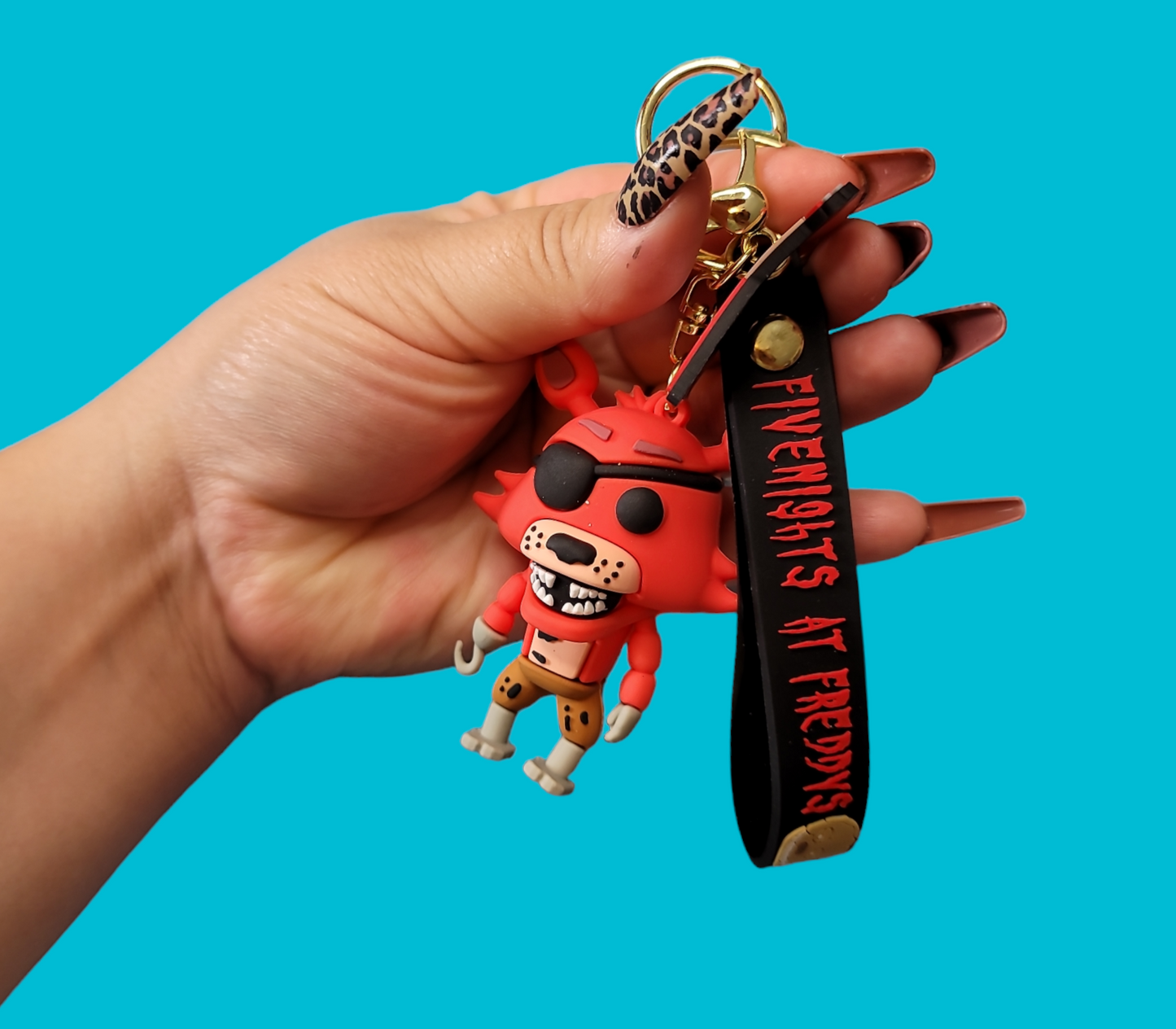 Five Nights At Freddys Foxy Keychain.