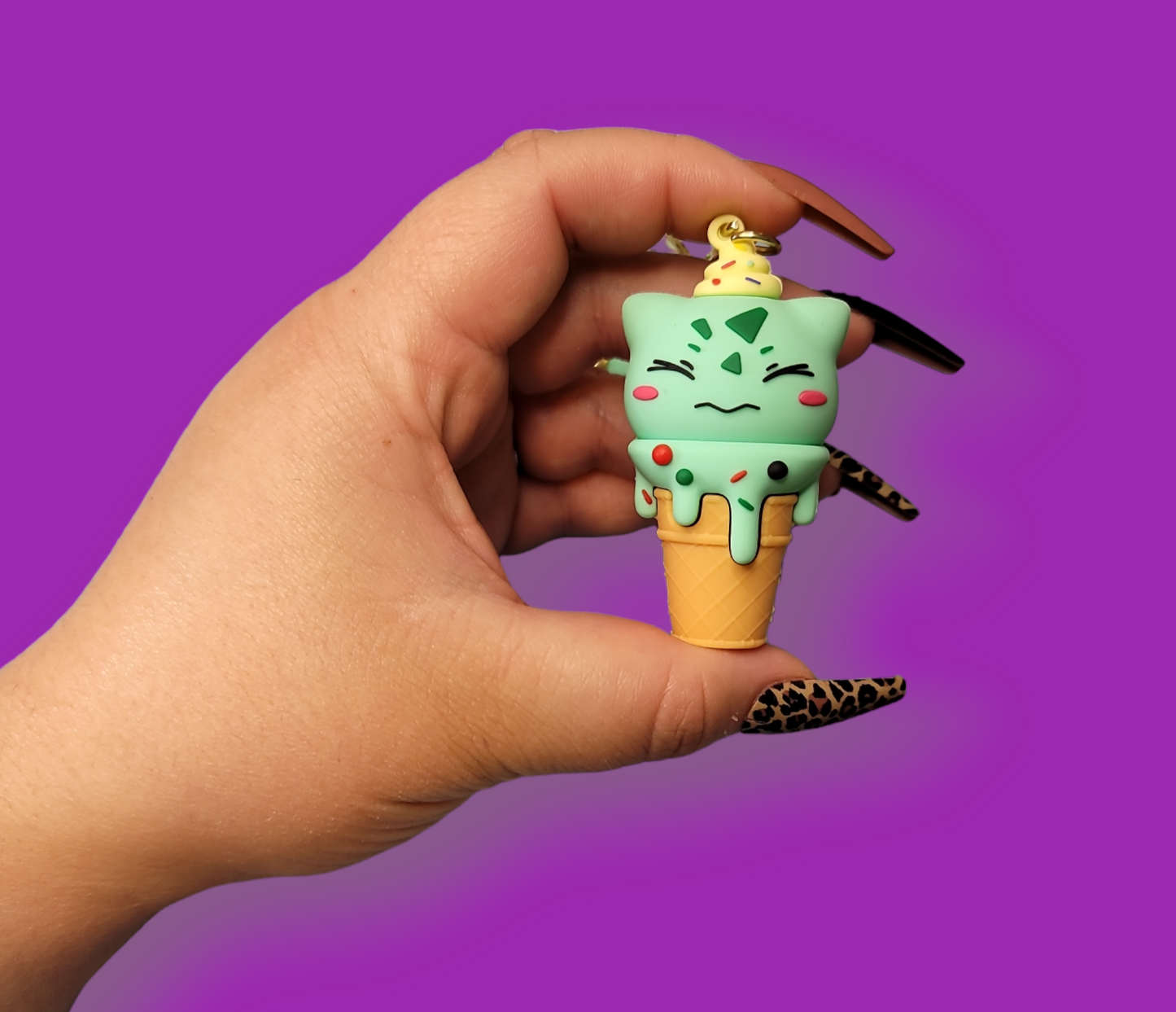 Bulbasour Icecream Keychain.