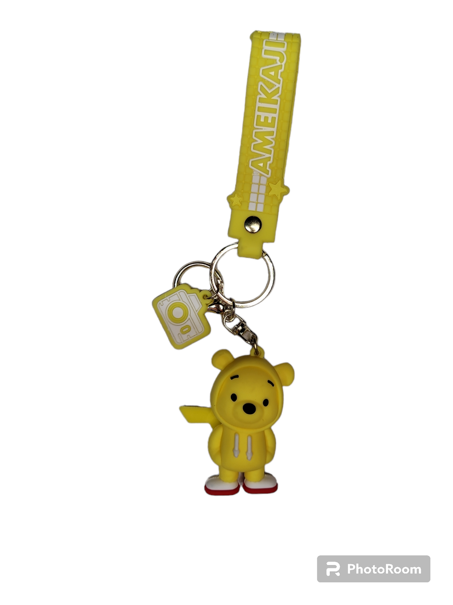 Sports Pooh Bear Keychain.