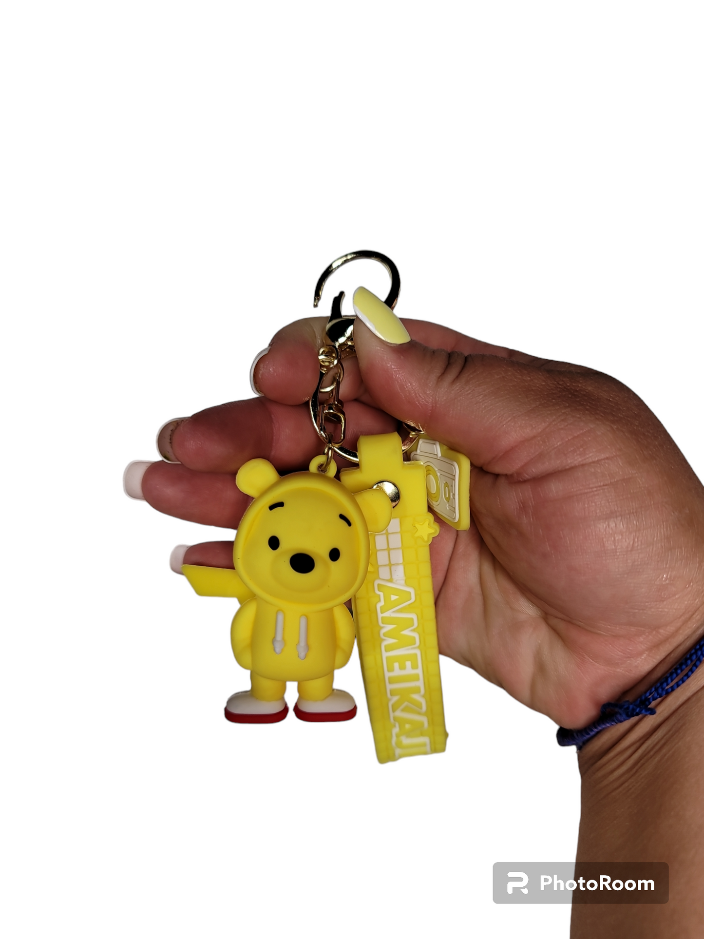 Sports Pooh Bear Keychain.