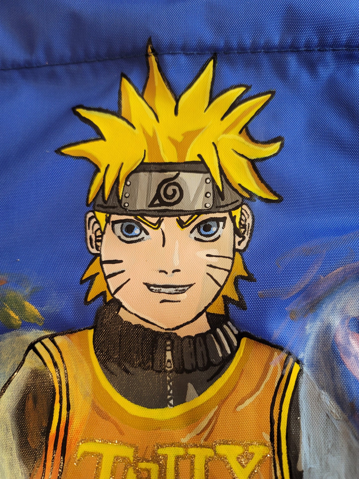 Naruto Hand Painted Basketball and Volleyball Duffle Bag